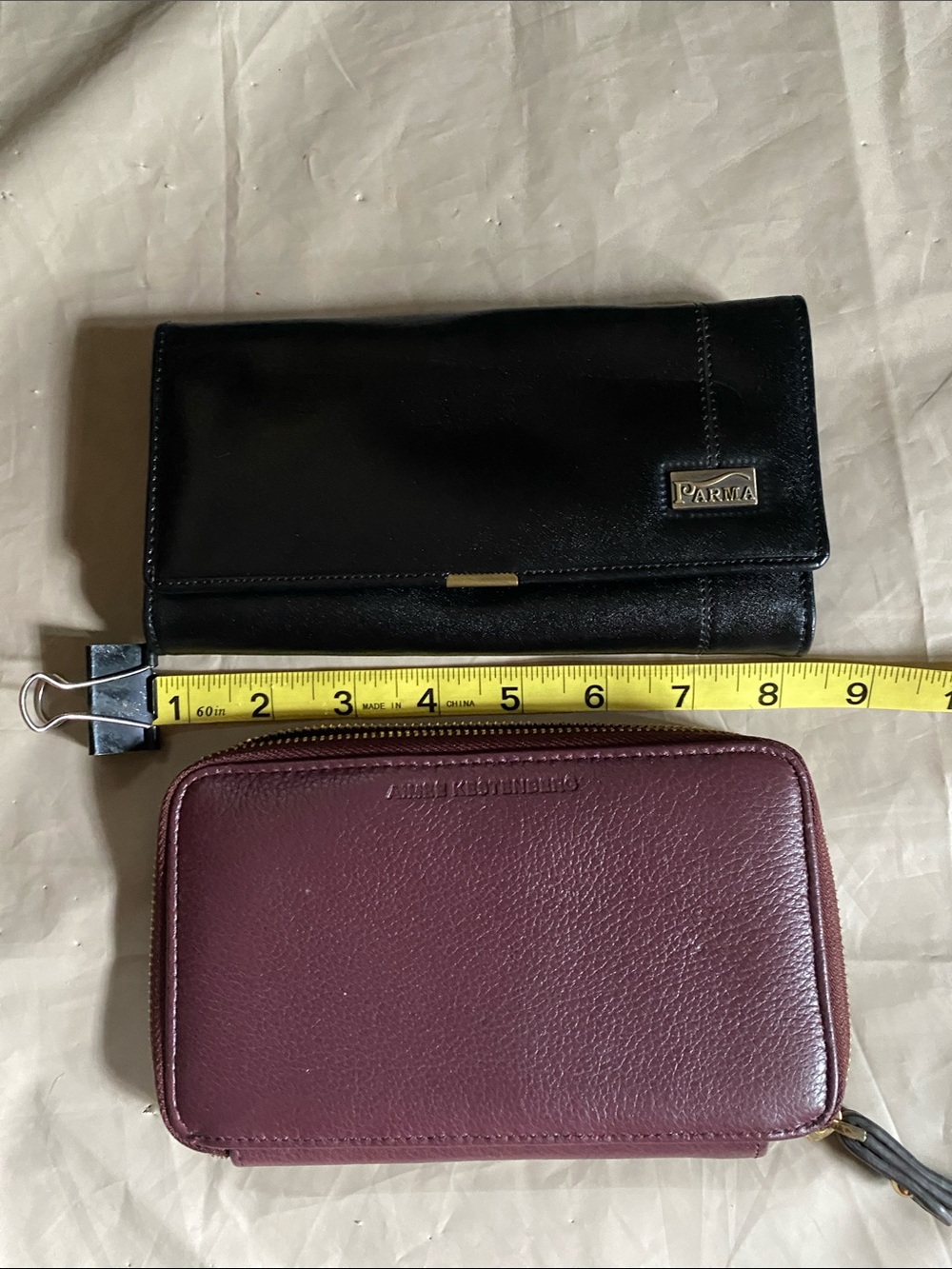 Brand New Aimee Kestenberg Maroon Zip-Around Coin Wallet